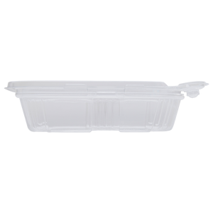 Wholesale 8oz PET Plastic Tamper Resistant Hinged Deli Container with Lid - 200 ct