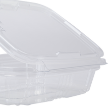 Load image into Gallery viewer, Wholesale 8oz PET Plastic Tamper Resistant Hinged Deli Container with Lid - 200 ct
