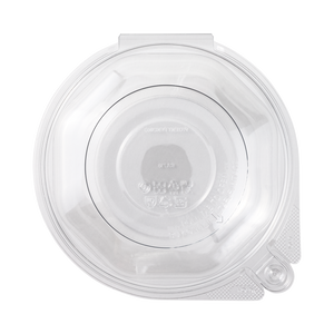 Wholesale 16oz PET Plastic Tamper Resistant Hinged Salad Bowl with Dome Lid - 240 sets