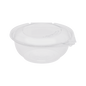 Wholesale 24oz PET Plastic Tamper Resistant Hinged Salad Bowl with Dome Lid - 240 sets
