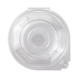 Wholesale 24oz PET Plastic Tamper Resistant Hinged Salad Bowl with Dome Lid - 240 sets