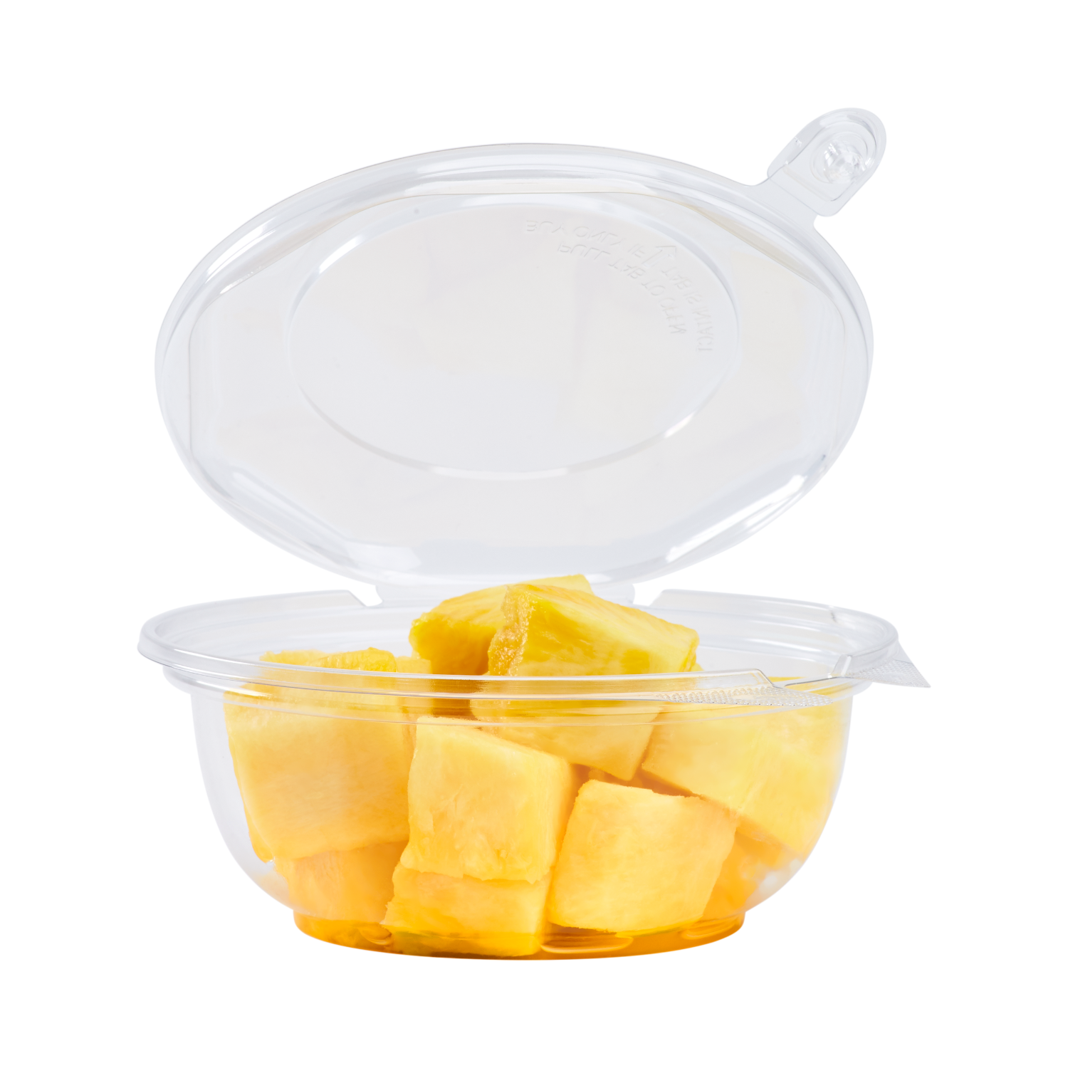 Wholesale 24oz PET Plastic Tamper Resistant Hinged Salad Bowl with Dome Lid - 240 sets