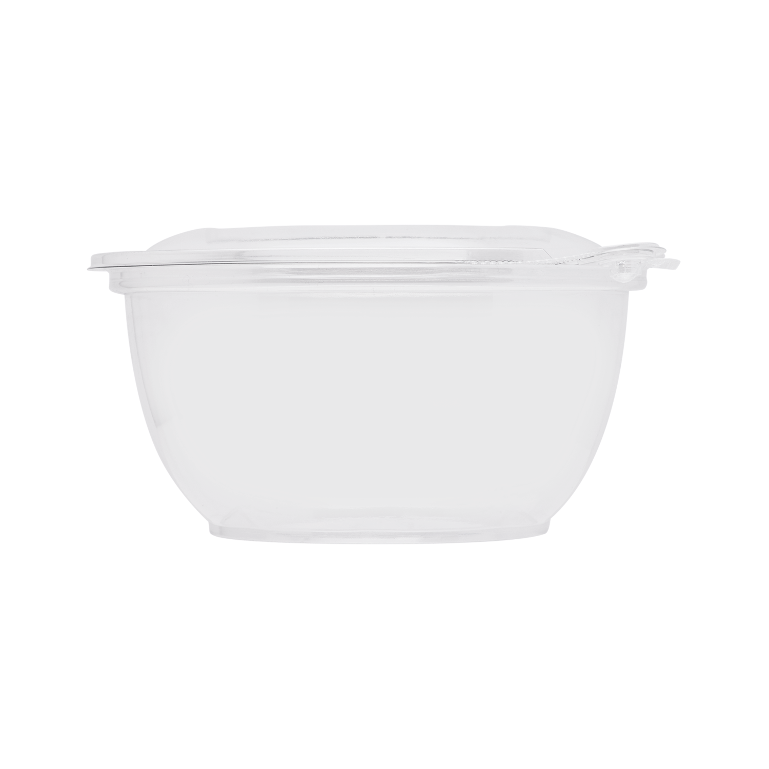 Wholesale 32oz PET Plastic Tamper Resistant Hinged Salad Bowl with Dome Lid - 240 sets