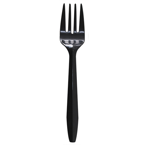 Wholesale PP Plastic Medium Weight Forks Bulk Box Black - 1,000 ct