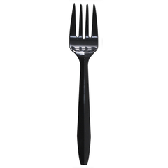 Wholesale PP Plastic Medium Weight Forks Bulk Box Black - 1,000 ct