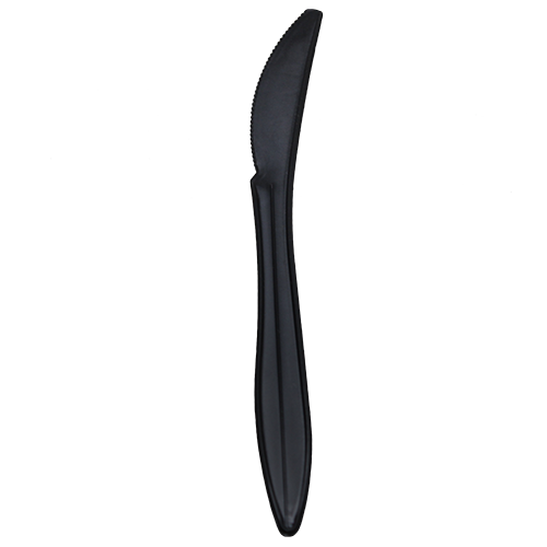 Wholesale PP Plastic Medium Weight Knives Bulk Box Black - 1,000 ct