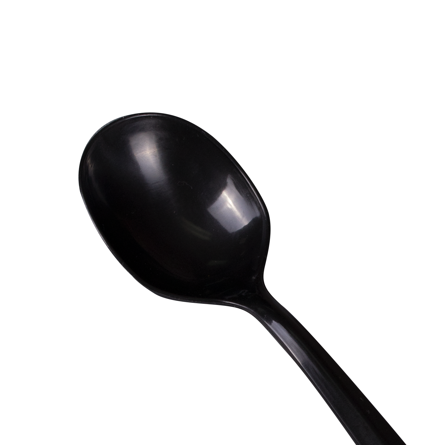 Wholesale PP Plastic Medium Weight Soup Spoons Bulk Box Black - 1,000 ct