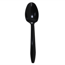 Load image into Gallery viewer, Wholesale PP Plastic Medium Weight Tea Spoons Bulk Box Black - 1,000 ct
