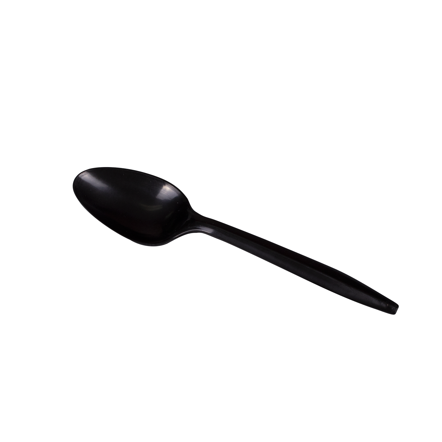 Wholesale PP Plastic Medium Weight Tea Spoons Bulk Box Black - 1,000 ct