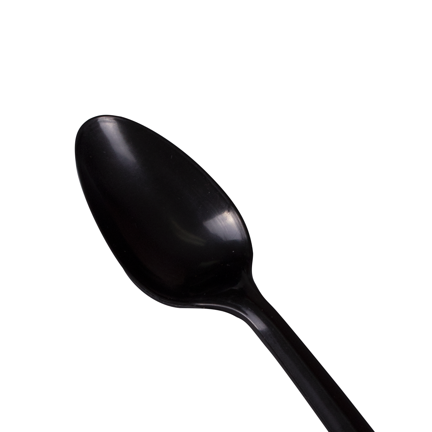 Wholesale PP Plastic Medium Weight Tea Spoons Bulk Box Black - 1,000 ct