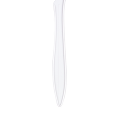Wholesale PP Plastic Plastic Medium Weight Knives White - 1,000 ct