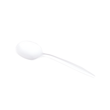 Load image into Gallery viewer, Wholesale PP Plastic Medium Weight Soup Spoons White - 1,000 ct
