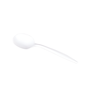 Wholesale PP Plastic Medium Weight Soup Spoons White - 1,000 ct