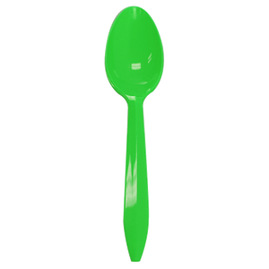 Wholesale Plastic Medium Weight Tea Spoons - Green - 1,000 ct