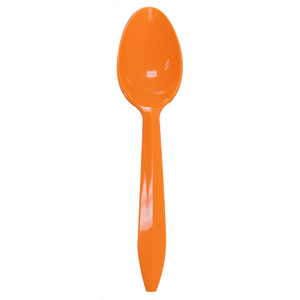 Wholesale Plastic Medium Weight Tea Spoons - Orange - 1,000 ct