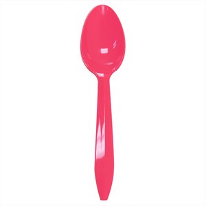 Wholesale Plastic Medium Weight Tea Spoons - Pink - 1,000 ct