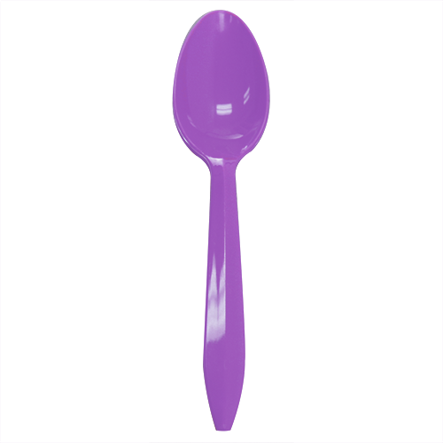 Wholesale Plastic Medium Weight Tea Spoons - Purple - 1,000 ct