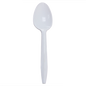 Wholesale PP Plastic Medium Weight Tea Spoons White - 1,000 ct