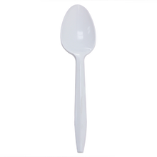 Load image into Gallery viewer, Wholesale PP Plastic Medium Weight Tea Spoons White - 1,000 ct

