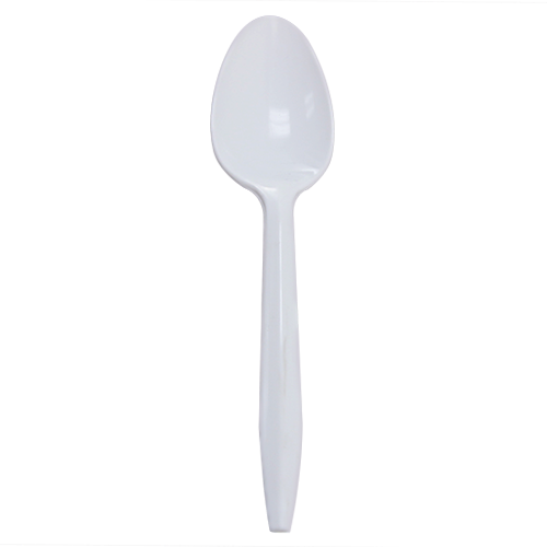 Wholesale PP Plastic Medium Weight Tea Spoons White - 1,000 ct