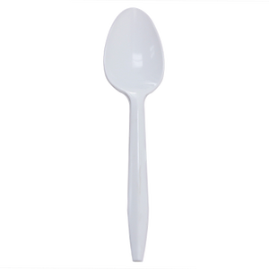 Wholesale PP Plastic Medium Weight Tea Spoons White - 1,000 ct