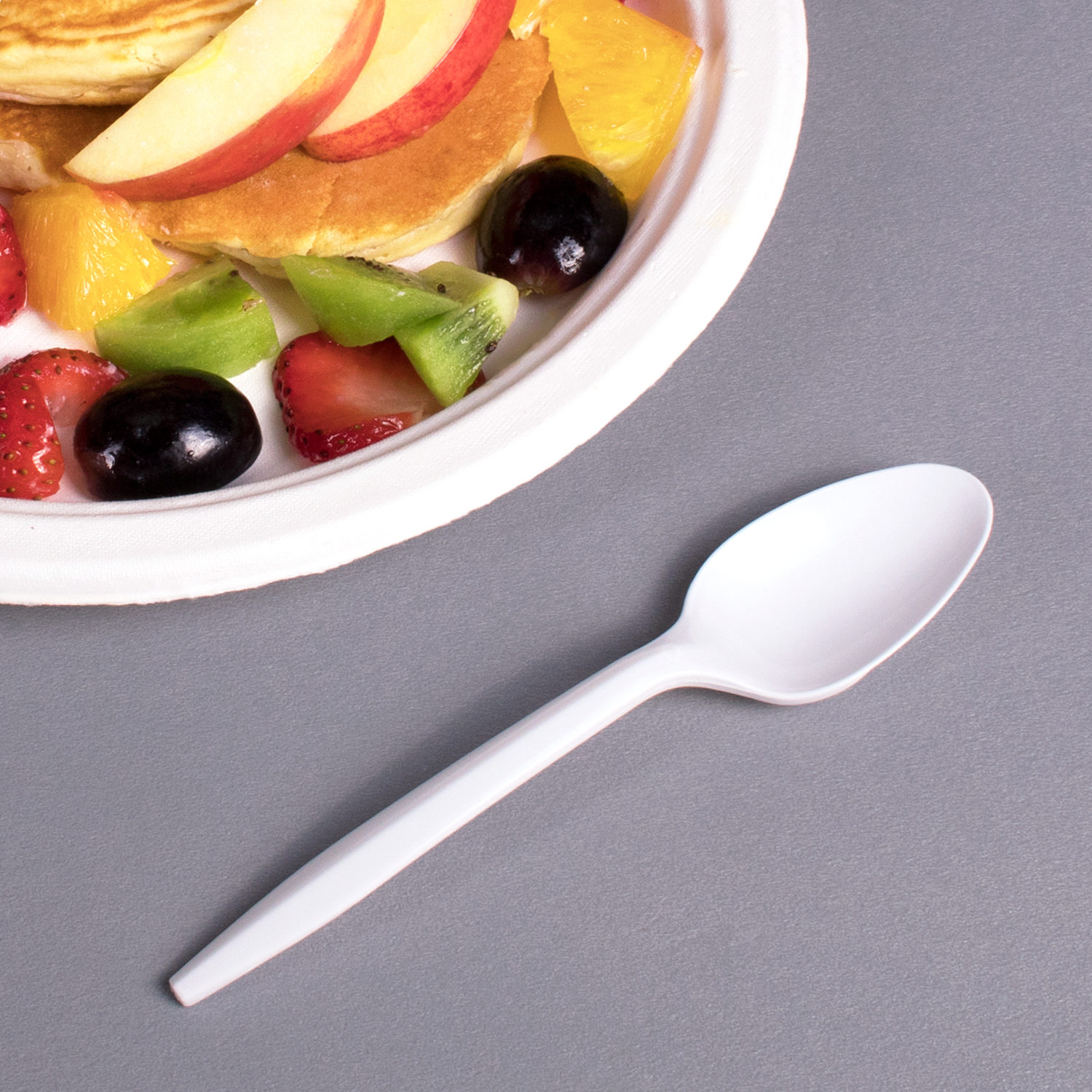 Wholesale PP Plastic Medium Weight Tea Spoons White - 1,000 ct