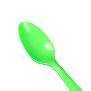 Wholesale Plastic Medium Weight Tea Spoons - Green - 1,000 ct
