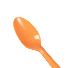 Load image into Gallery viewer, Wholesale Plastic Medium Weight Tea Spoons - Orange - 1,000 ct

