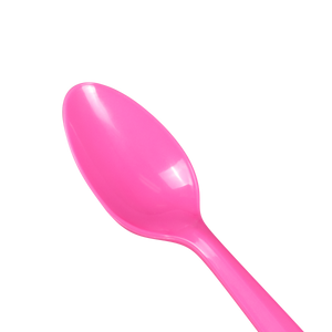 Wholesale Plastic Medium Weight Tea Spoons - Pink - 1,000 ct