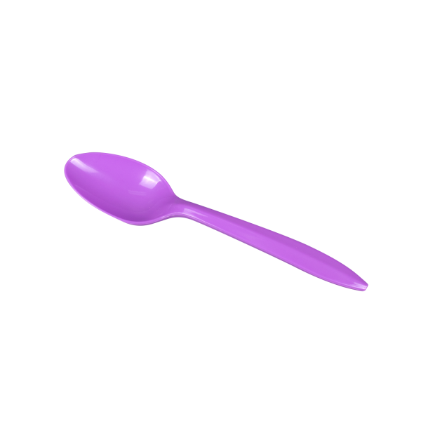 Wholesale Plastic Medium Weight Tea Spoons - Purple - 1,000 ct