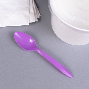 Wholesale Plastic Medium Weight Tea Spoons - Purple - 1,000 ct
