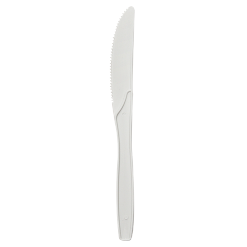 Wholesale PP Plastic Medium Heavy Weight Knives Bulk Box White - 1,000 ct