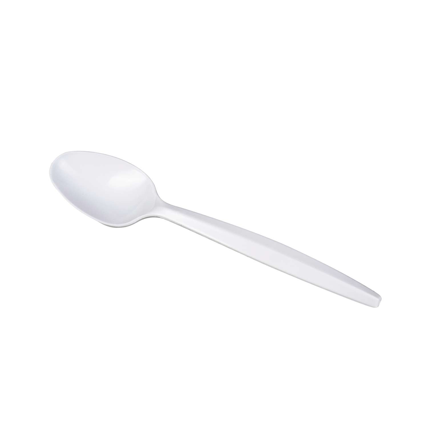 Wholesale PP Plastic Medium-Heavy Weight Tea Spoons Bulk Box White - 1,000 ct