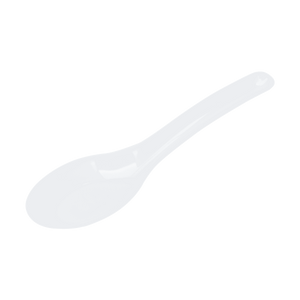 Wholesale Med-Heavy Weight Asian Soup Spoon White -1,000 ct