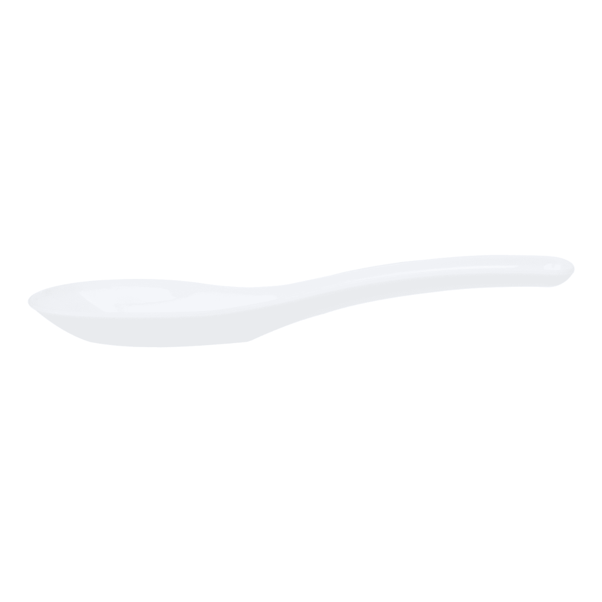 Wholesale Med-Heavy Weight Asian Soup Spoon White -1,000 ct