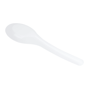 Wholesale Med-Heavy Weight Asian Soup Spoon White -1,000 ct