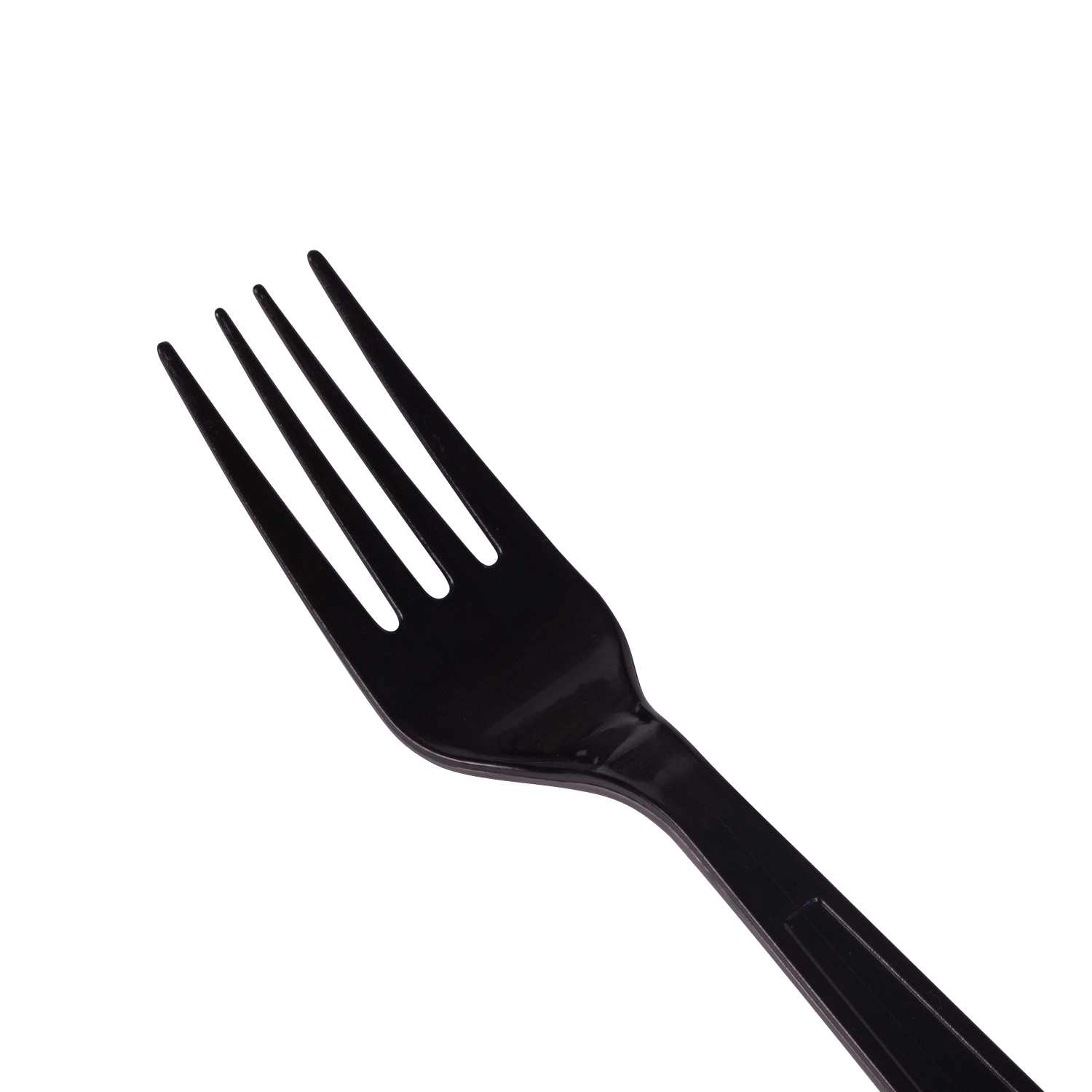 Wholesale PS Plastic Extra Heavy Weight Fork Black - 1,000 ct