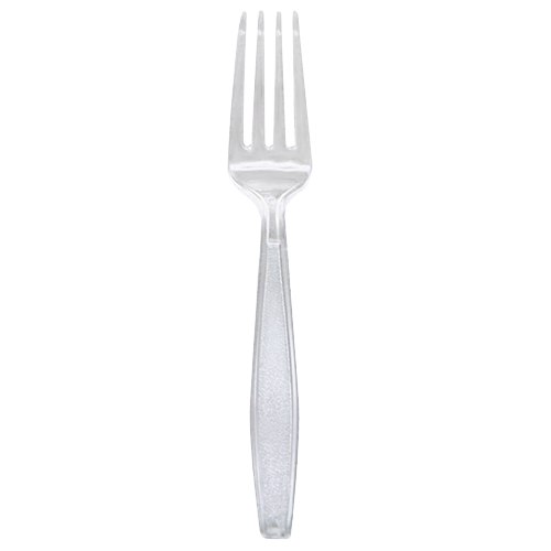 Wholesale PS Plastic Extra Heavy Weight Fork - Clear - 1,000 ct