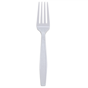 Wholesale PS Plastic Extra Heavy Weight Forks White - 1,000 ct