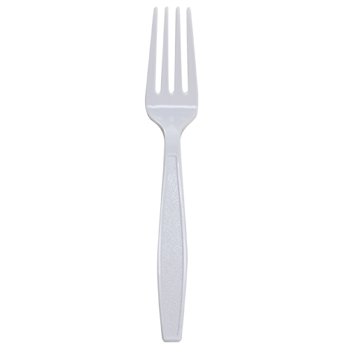 Wholesale PS Plastic Extra Heavy Weight Forks White - 1,000 ct