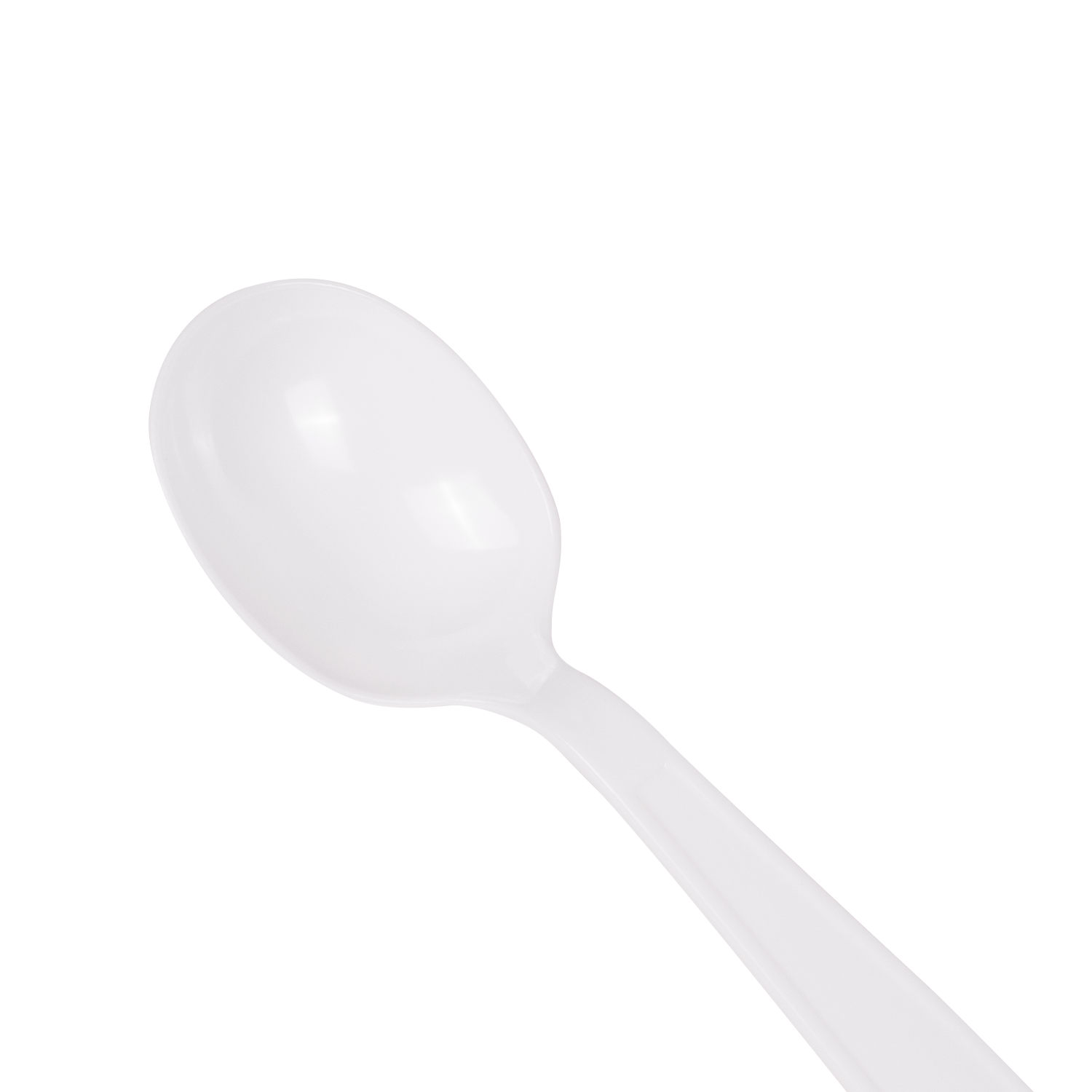 Wholesale PS Plastic Extra Heavy Weight Soup Spoons White - 1,000 ct