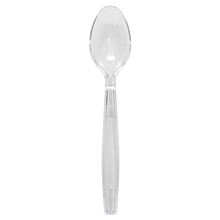 Load image into Gallery viewer, Wholesale PS Plastic Extra Heavy Weight Tea Spoons - Clear - 1,000 ct
