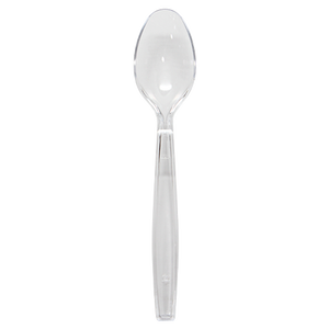 Wholesale PS Plastic Extra Heavy Weight Tea Spoons - Clear - 1,000 ct