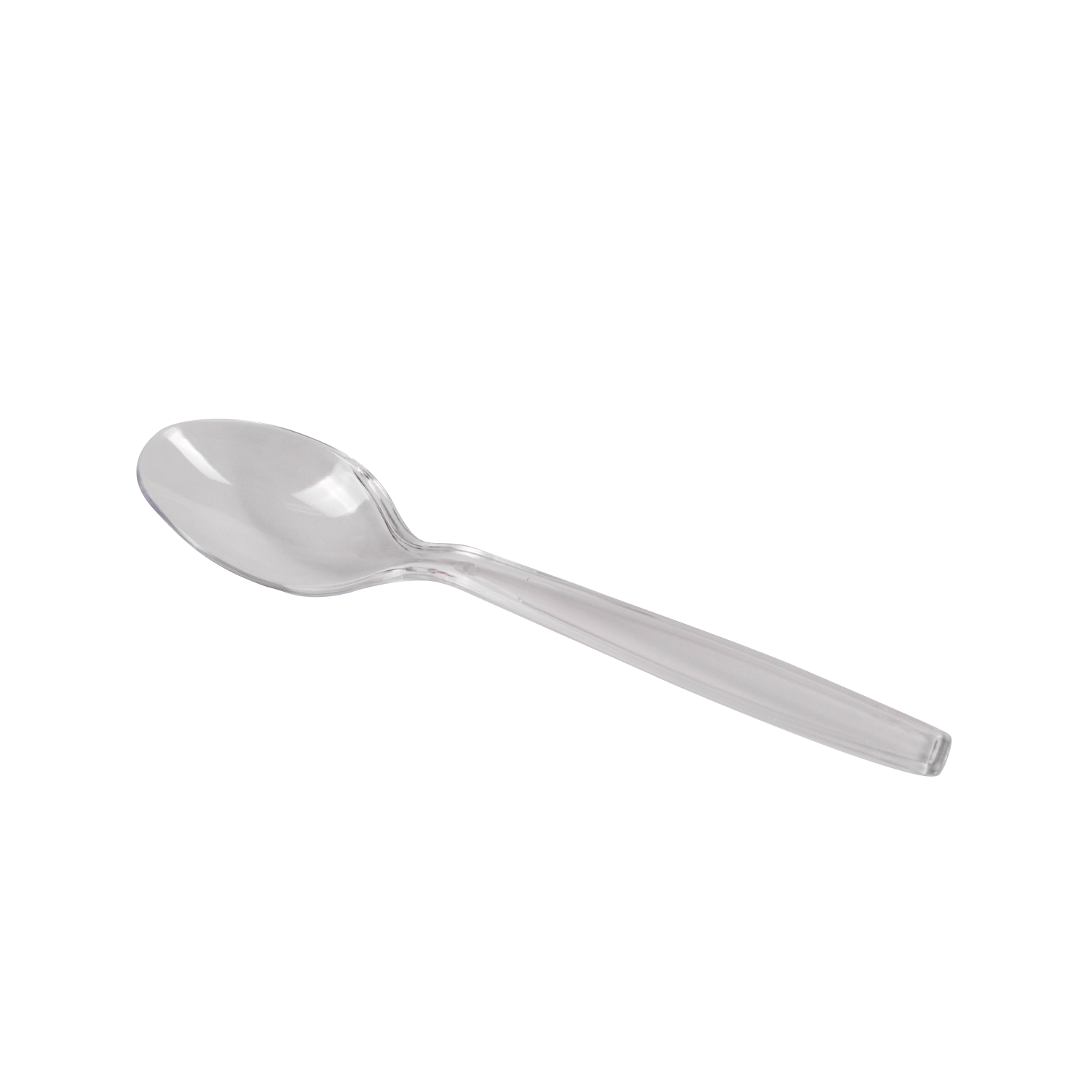Wholesale PS Plastic Extra Heavy Weight Tea Spoons - Clear - 1,000 ct