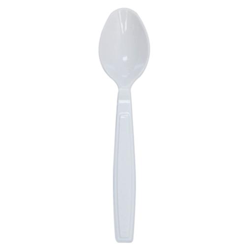 Wholesale PS Plastic Extra Heavy Weight Tea Spoons White - 1,000 ct
