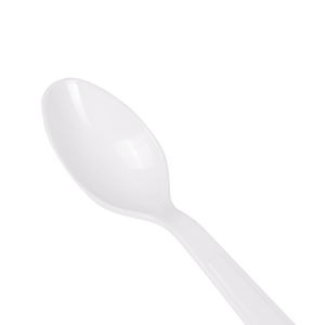 Wholesale PS Plastic Extra Heavy Weight Tea Spoons White - 1,000 ct