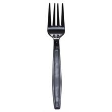 Load image into Gallery viewer, Wholesale PP Plastic Extra Heavy Weight Forks Black - 1,000 ct
