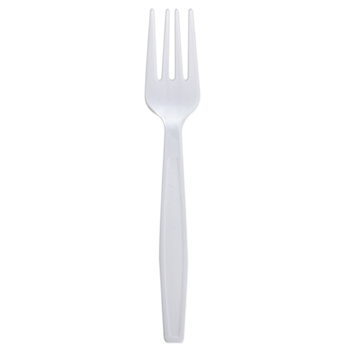 Wholesale PP Plastic Extra Heavy Weight Forks White - 1,000 ct