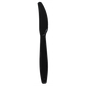 Wholesale PP Plastic Extra Heavy Weight Knives Black - 1,000 ct