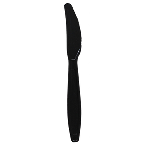 Wholesale PP Plastic Extra Heavy Weight Knives Black - 1,000 ct